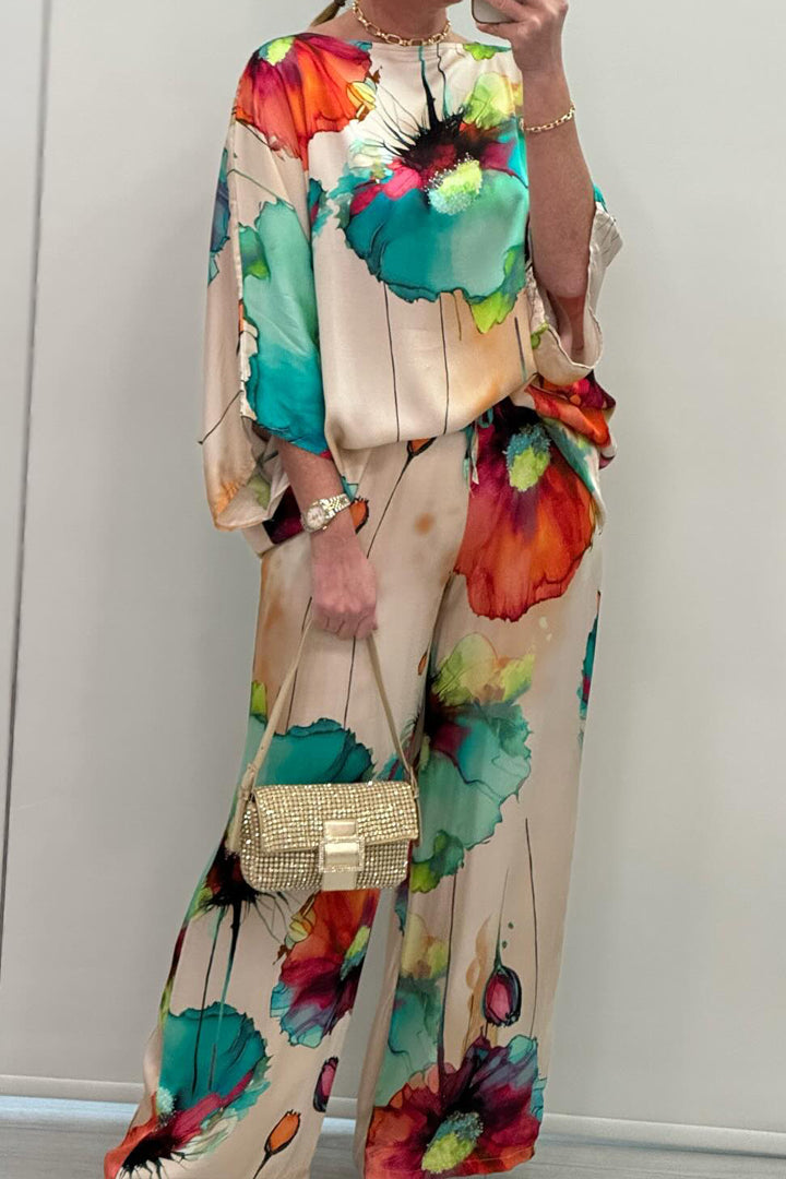 Modisches Damen-Loungewear-Set mit Druckdesign