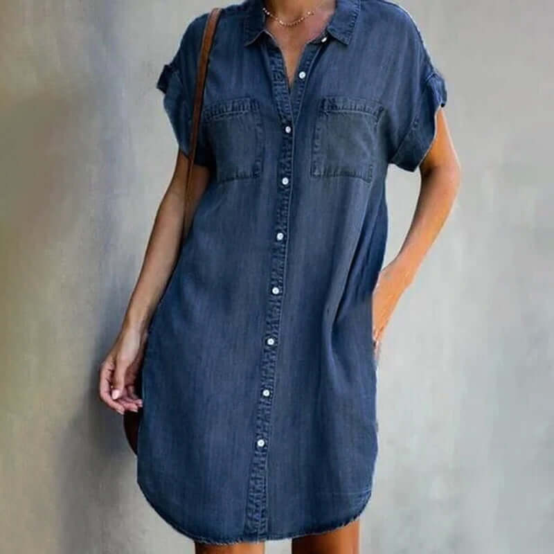Rina - Stilvolles Denim-Kleid