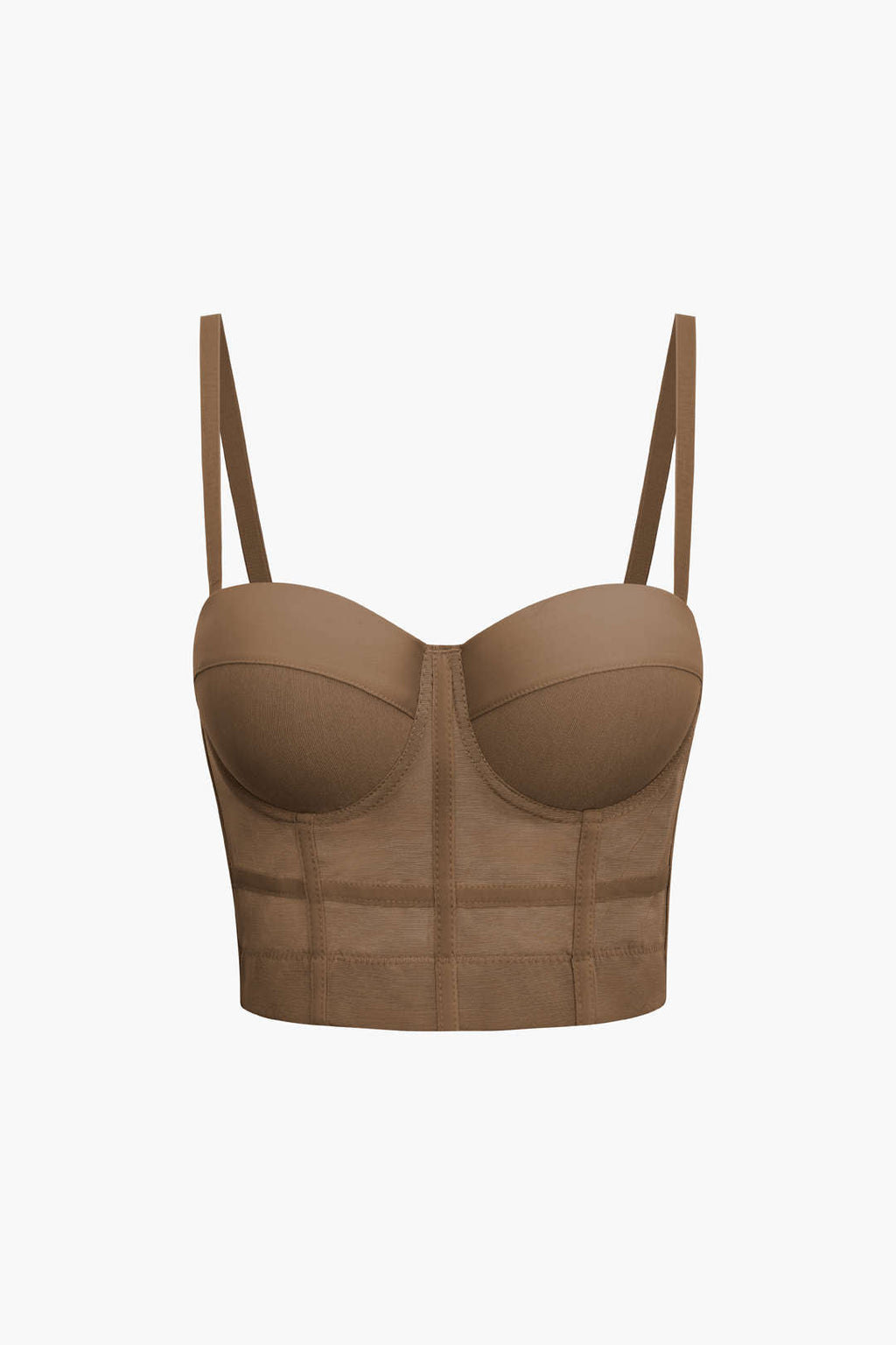 Mesh-Bustier-Top mit passender Unterwäsche