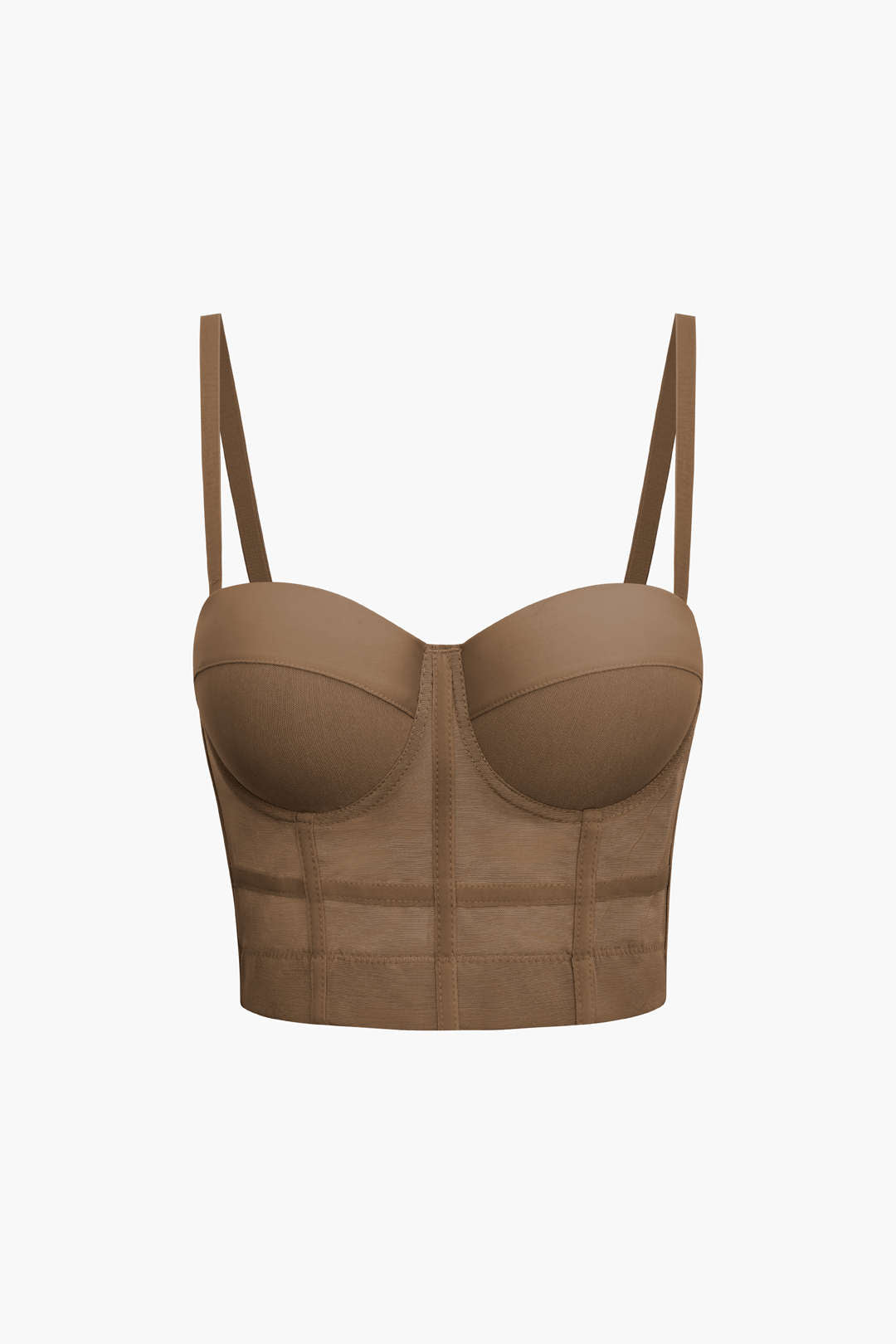 Mesh-Bustier-Top mit passender Unterwäsche