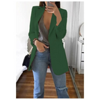 Eleganter gemusterter Doppelreiher-Blazer für Damen – Ideal für Büro-Outfits