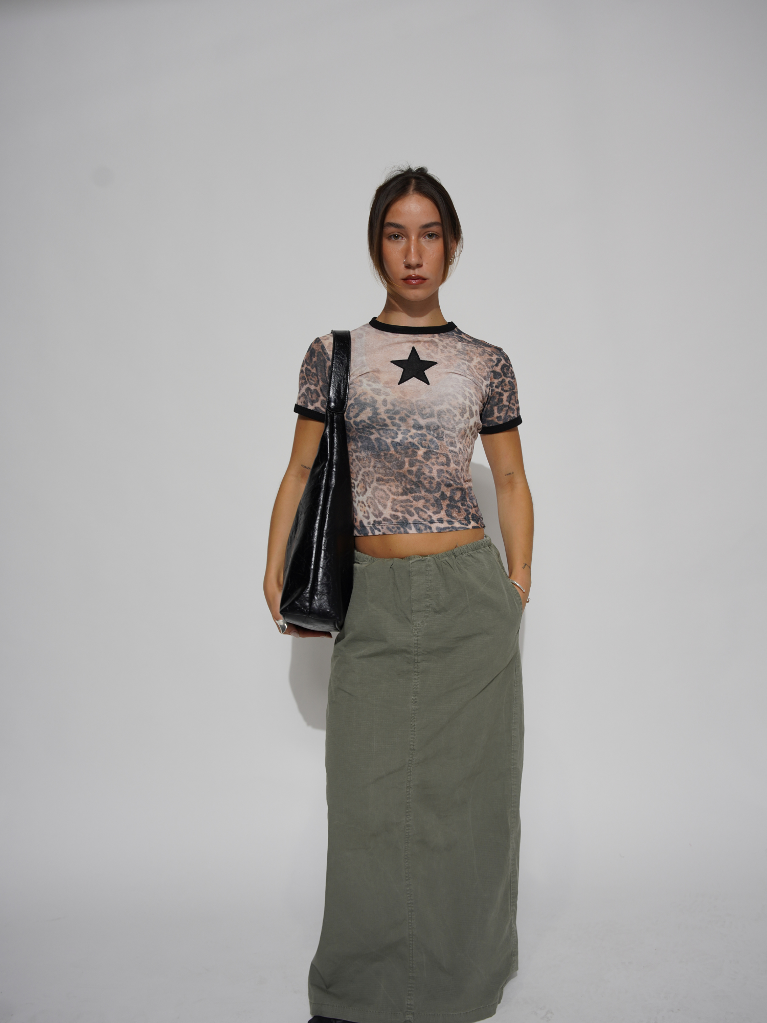 Vintage-inspirierte Abgenutzte Leder-Tasche