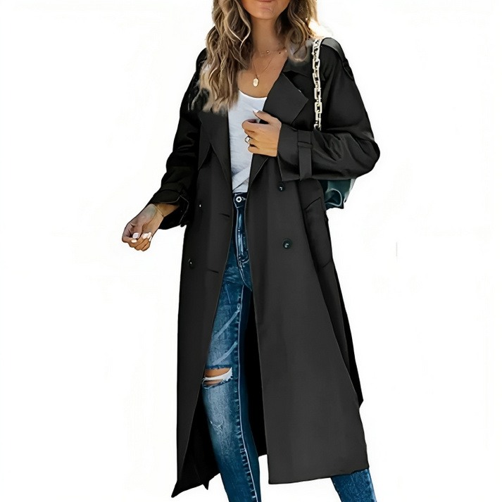 Eleganter Damen-Trenchcoat mit doppelter Knopfleiste
