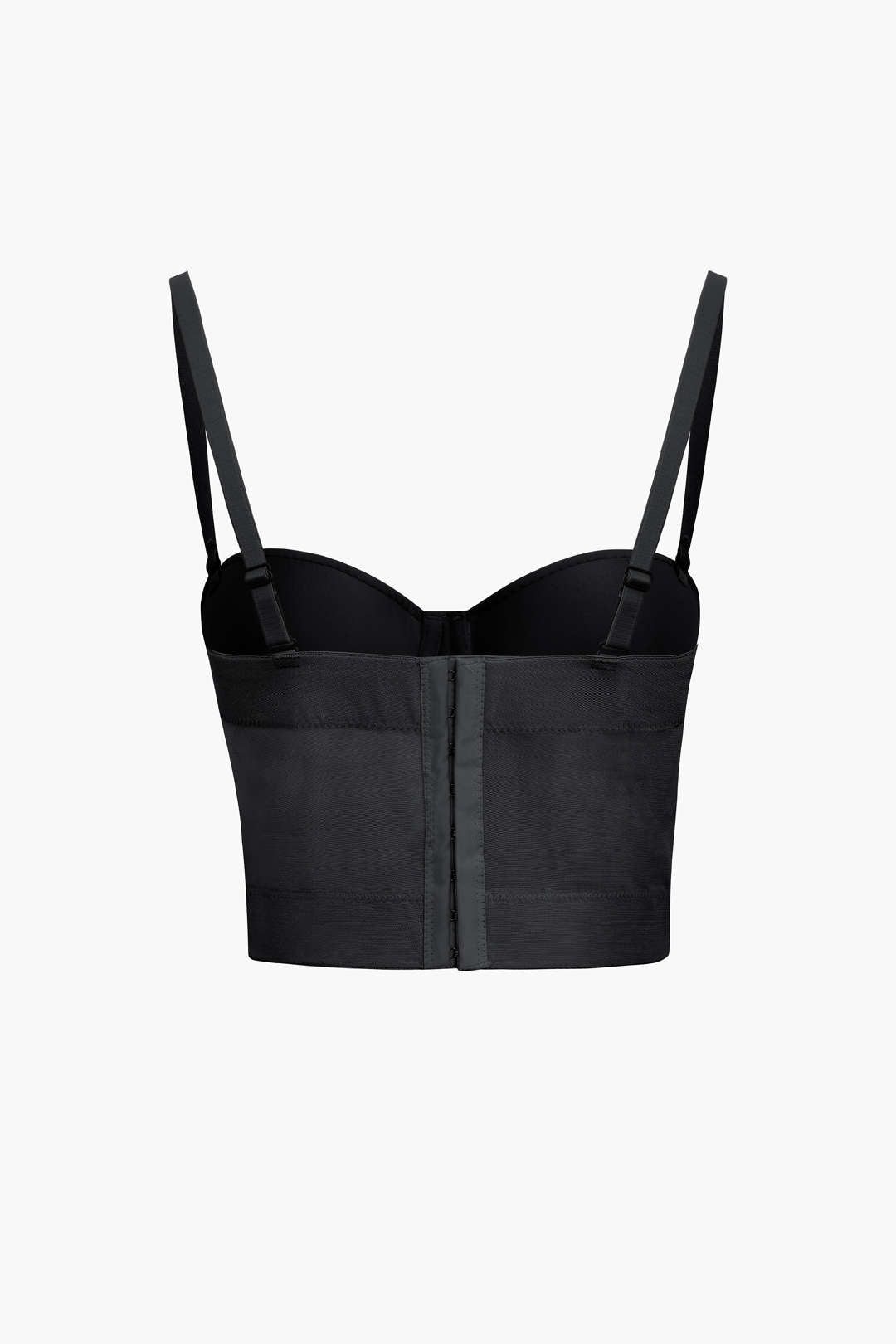 Mesh-Bustier-Top mit passender Unterwäsche