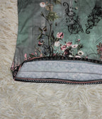 Ärmellose Bluse mit Aquarell-Blumenmuster