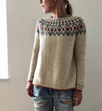 Exklusiver Handgefertigter Strickpullover