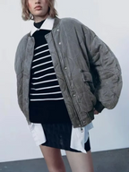 Destiny Rundhals Baumwolljacke - Baumwollpullover mit Rundhalsausschnitt