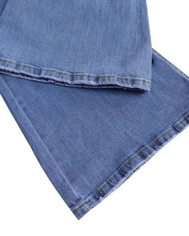 Elastische Damen-Denim-Jeans
