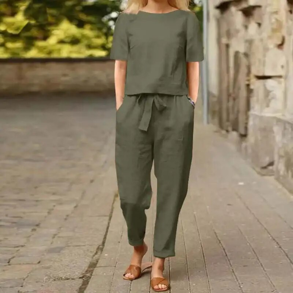 Stilvolles und Bequemes Damen-Zweiteiliges Outfit