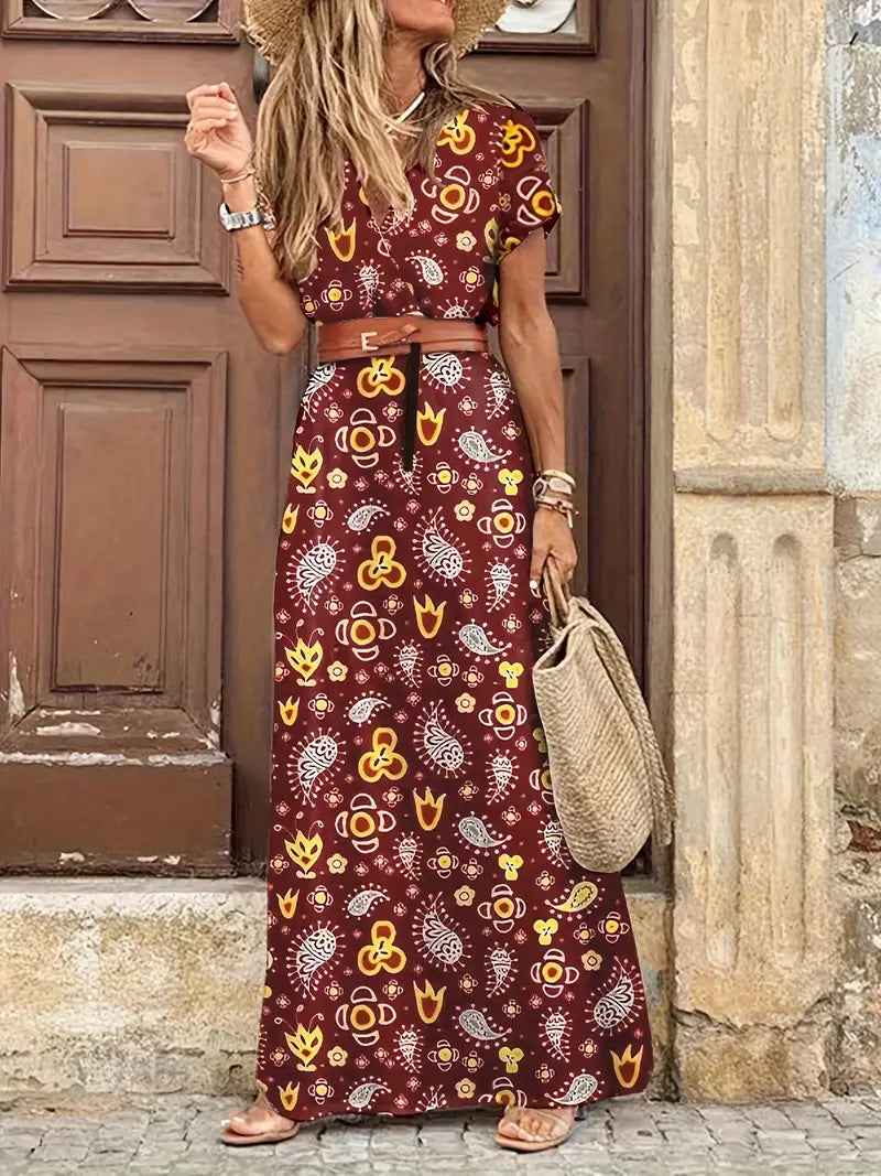 Boho-Stil Maxikleid für Damen