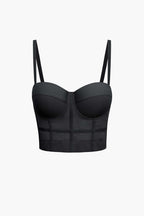 Mesh-Bustier-Top mit passender Unterwäsche
