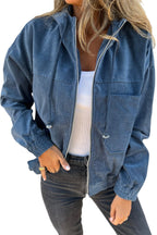 Teal Kapuzenjacke mit verstellbarem Kordelzug und Reißverschluss" 

Here’s a revised version:

"Teal Hoodie mit verstellbarem Kordelzug und Reißverschluss