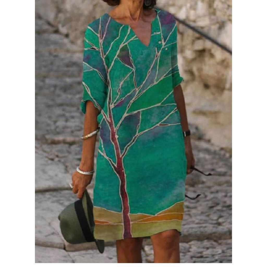 Stilvolles Kleid mit charmantem Blumenmotiv