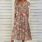 Hannahs Midi Blumen Kleid
