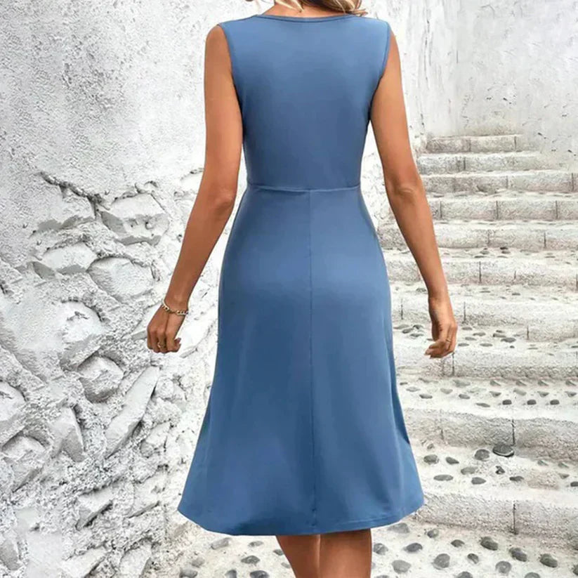 Knielanges Damen-Midikleid für den Sommer