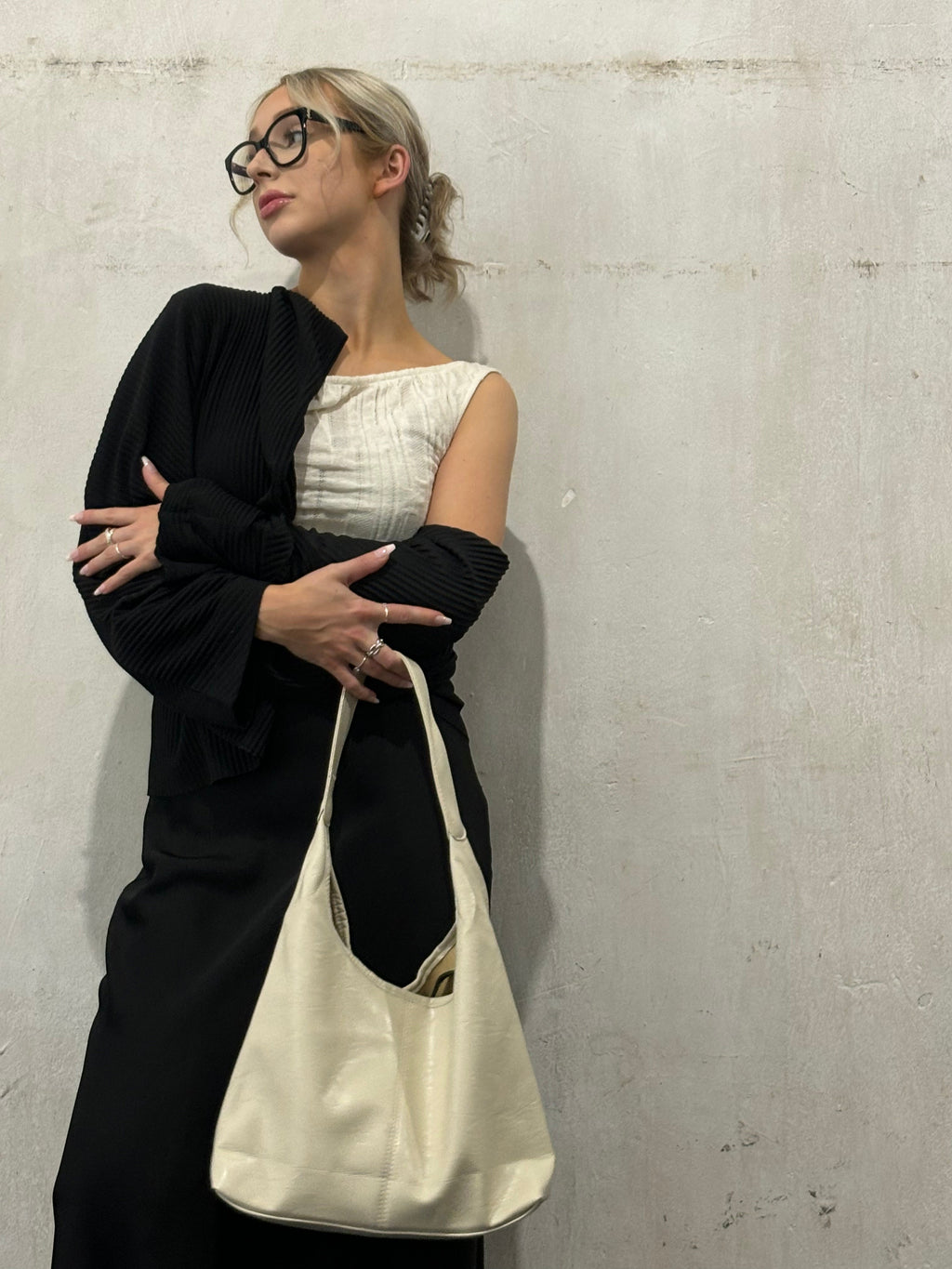 Vintage-inspirierte Abgenutzte Leder-Tasche