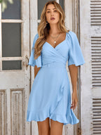 Aria - Elegantes Kleid in Himmelblau