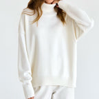 Damen Oversized Rollkragenpullover - Klassisches Strickdesign