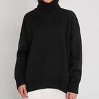 Damen Oversized Rollkragenpullover - Klassisches Strickdesign
