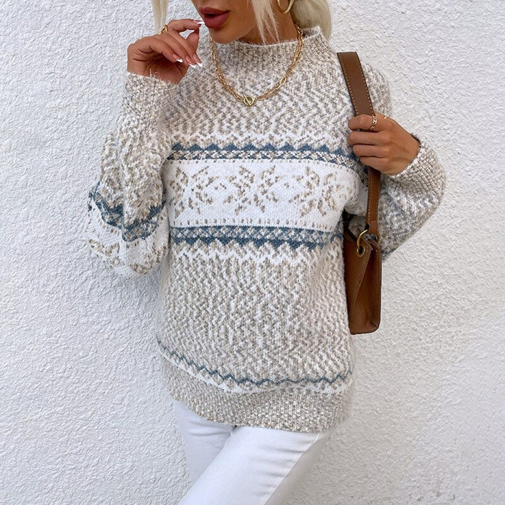 Stylischer Winterstrickpullover für Frauen