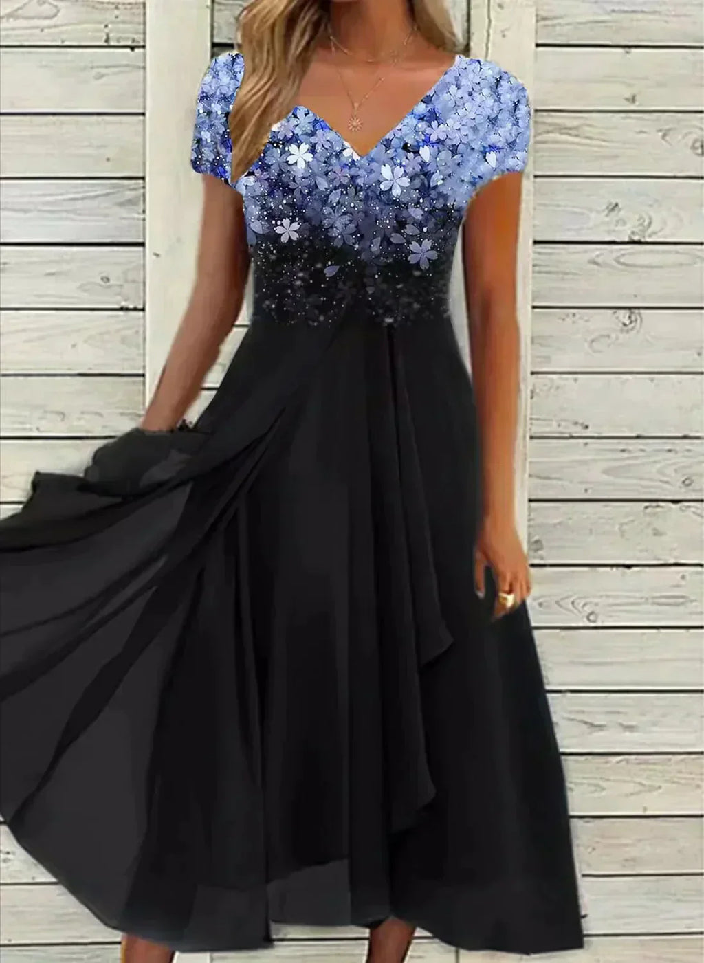 Elegantes Damen-Abendkleid aus Chiffon