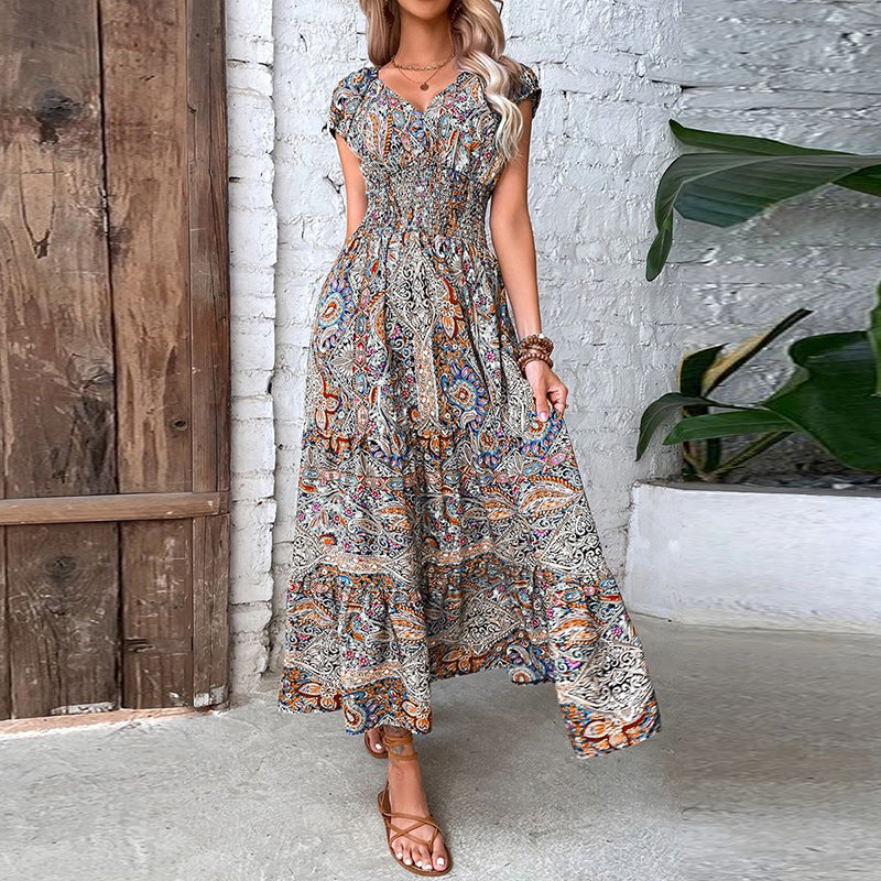 Bohemian Maxikleid im Vintage-Stil