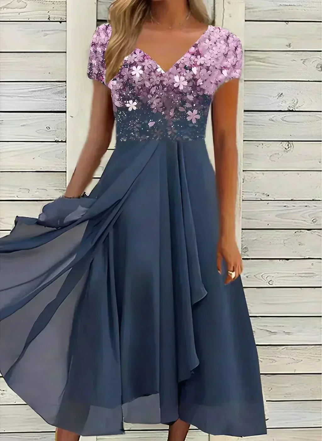 Elegantes Damen-Abendkleid aus Chiffon