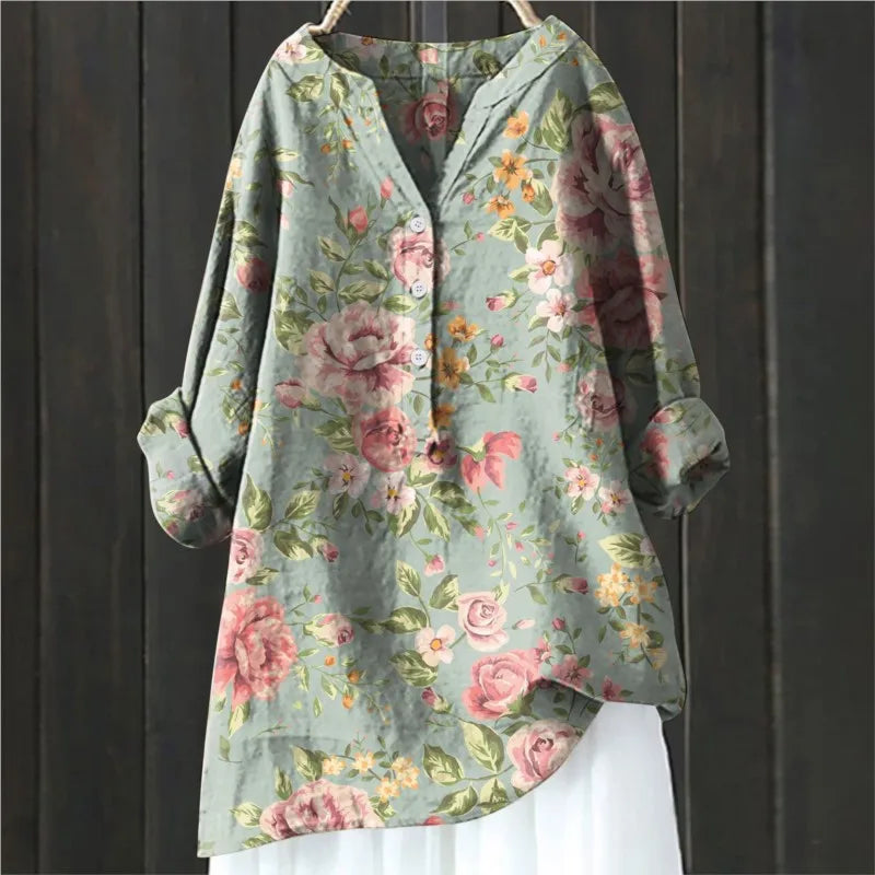 Ariana - Blumenmuster Bluse