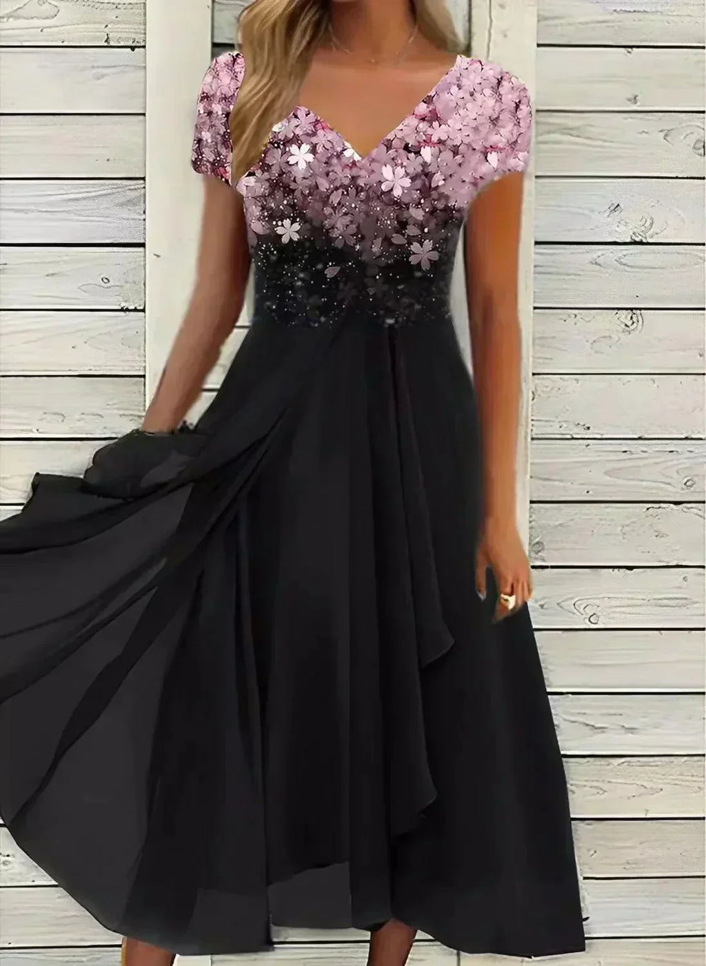 Elegantes Damen-Abendkleid aus Chiffon