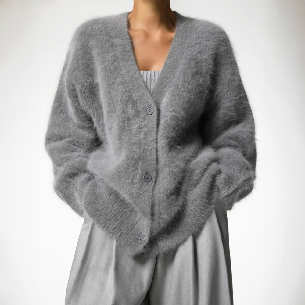 Stylischer und Bequemer Damen-Plüschcardigan