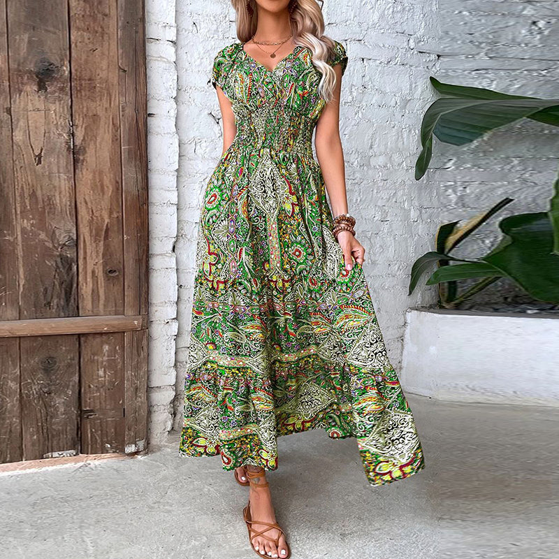 Bohemian Maxikleid im Vintage-Stil