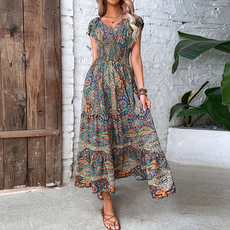 Bohemian Maxikleid im Vintage-Stil