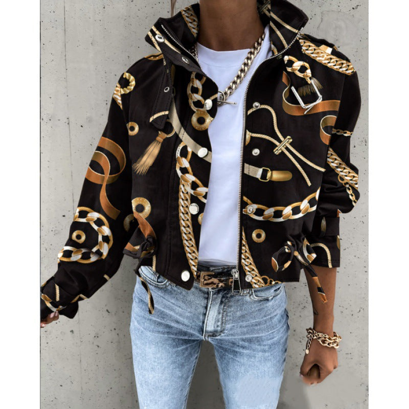 Stilvolle Damenjacke mit Stehkragen