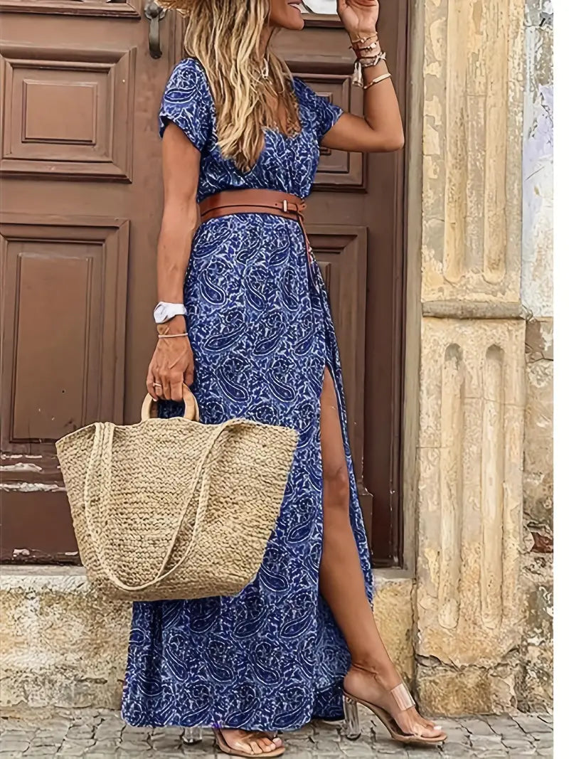 Boho-Stil Maxikleid für Damen