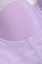 Mesh-Bustier-Top mit passender Unterwäsche