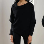 Paulina Asymmetrical Draped Sweater